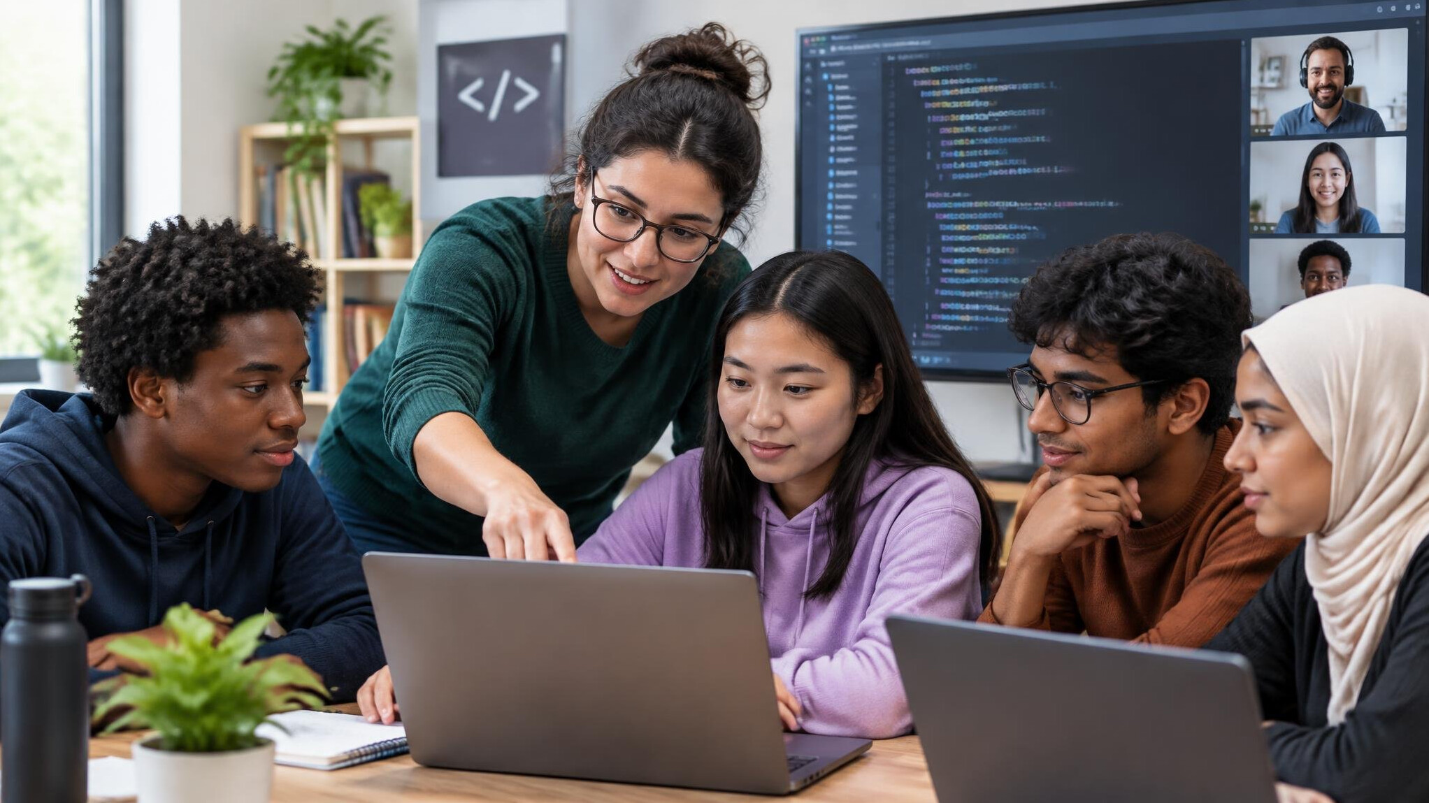 mentor guiding student